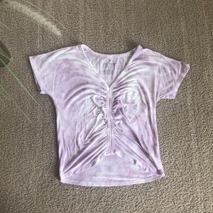 american eagle purple tie dye soft & sexy top